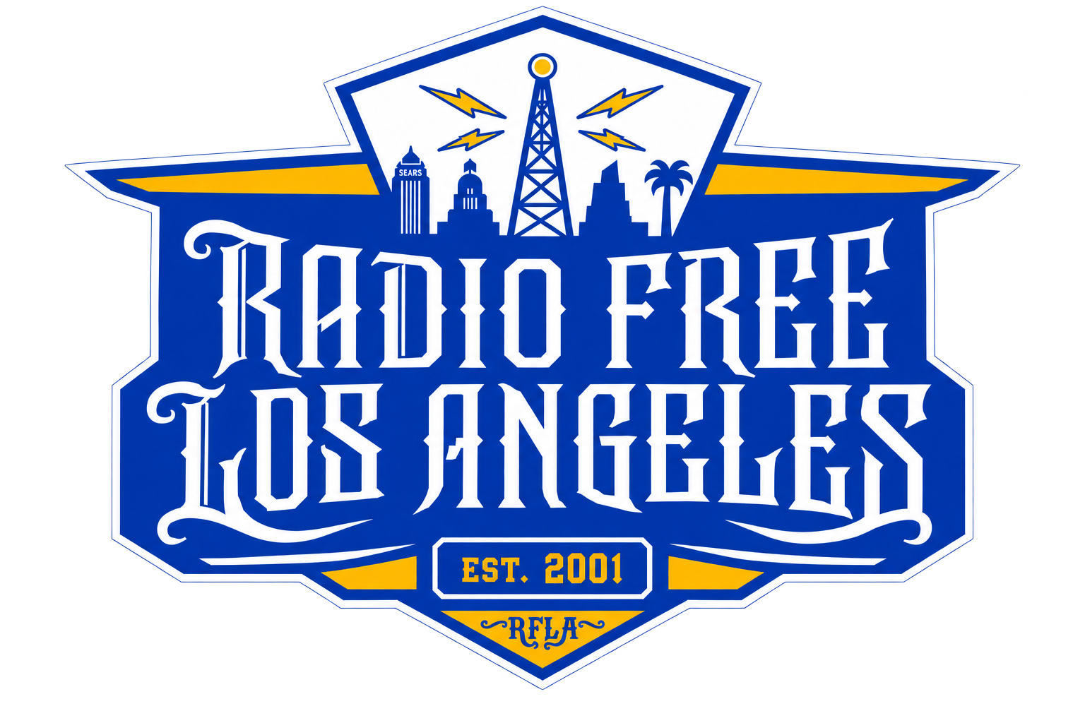 Radio Free Los Angeles badge logo